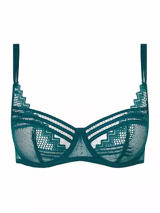 PASSIONATA | Reggiseno con ferretto RODEO nero | dunkelgrün